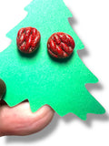 Winter Earrings/ Clay Earrings, Holiday Earrings/ Christmas Earrings- ON SALE only $8!