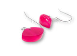 Lips Earrings/ Lip Shaped Carved Chalcedony - Janine Design