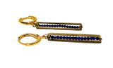 Gemstone Bar Earrings - Janine Design