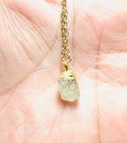 Raw Gemstone Necklace/ Affordable Gifts - Janine Design