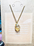 Raw Gemstone Necklace/ Affordable Gifts - Janine Design