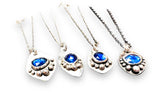 Sapphire Sterling Necklace, September Birthstone Necklace