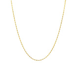 Dainty Textured Rice Chain Necklace