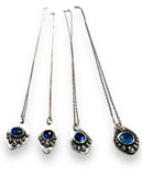 Sapphire Sterling Necklace, September Birthstone Necklace