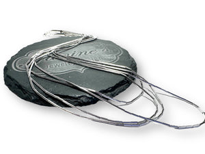 Liquid Silver Bead Necklace* - Janine Design