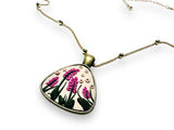 Polymer Clay Floral Sculpted Necklace - Janine Design