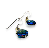 Color Changing Teardrop Beads/ Crystal Dangle Earrings - Janine Design