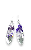 Pressed Flower Earrings/Real Flower Earrings/Resin Flower - Janine Design