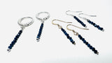 Sapphire Earrings Gemstone Stud Earrings - Janine Design