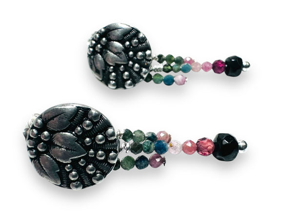 Tourmaline stud earrings - Janine Design