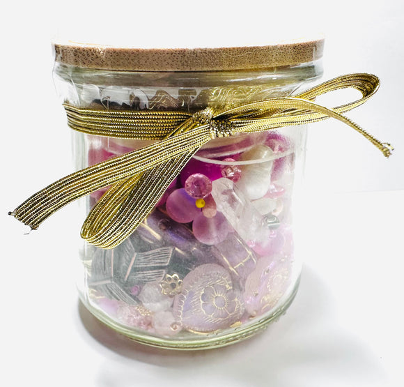 Jar of Goodies/ Random Bead Jar/Trinkets and Treasures - Janine Design