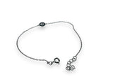 Evil Eye Silver Chain Bracelet - Janine Design