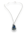 Sapphire Sterling Necklace, September Birthstone Necklace