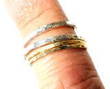 Gold Filled or Sterling Stacking Rings - Janine Design