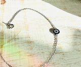 Evil Eye Silver Chain Bracelet - Janine Design
