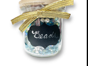 Jar of Goodies/ Random Bead Jar/Trinkets and Treasures - Janine Design