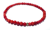 Gemstone Stretch Bracelet-Labradorite, agate, Calcite, Chalcedon - Janine Design