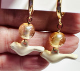 White Dove Earrings* - Janine Design
