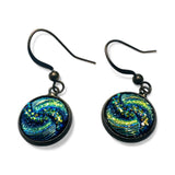 Blue Swirl Earrings