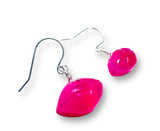Lips Earrings/ Lip Shaped Carved Chalcedony - Janine Design