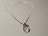 Cubic Zirconia Dot Necklace, Pave Necklace, Gold Necklace*