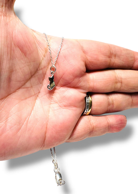 Tiny Cute Kitty Necklace - Janine Design