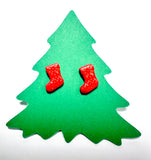 Winter Earrings/ Clay Earrings, Holiday Earrings/ Christmas Earrings- ON SALE! - Janine Design