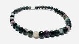 Gemstone Stretch Bracelet-Labradorite, agate, Calcite, Chalcedon - Janine Design