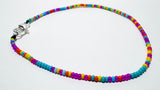Summer Vibe Beaded Anklet/ Colorful Ankle - Janine Design