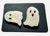 Ghost Earrings/ Clay Earrings, Halloween Earrings - Janine Design