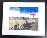 Acrylic Gel Prints- Framed, One of a Kind Artwork- Santa Cruz - Janine Design