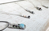 Chalcedony Tag Necklace
