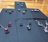 Birthstone Jewelry Set, Gemstone Earrings and Necklace sets