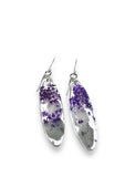 Pressed Flower Earrings/Real Flower Earrings/Resin Flower - Janine Design
