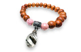 Gemstone Stretch Bracelet-Labradorite, agate, Calcite, Chalcedon - Janine Design