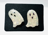 Ghost Earrings/ Clay Earrings, Halloween Earrings - Janine Design