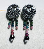 Tourmaline stud earrings - Janine Design