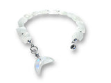 Natural Moonstone moon Beaded Bracelet - Janine Design