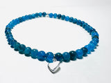 Gemstone Stretch Bracelet-Labradorite, agate, Calcite, Chalcedon - Janine Design