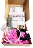 Single Wrap Bracelet Kit-DIY kit, Gemstone Bracelet Beading Kit, Beading Kit, DIY - Janine Design