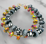 Clay Bracelet, Sparkle Bracelet, Handmade Bracelet, Art Bracelet