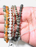 Adjustable Friendship Bracelet/Glass Friendship Bracelet 2-5 MM Bead Bracelet or Anklet - Janine Design