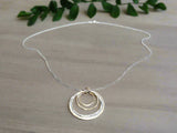 Family Circle Necklace/ Infinity Necklace/gold and Silver Necklace - Janine Design