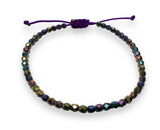 Adjustable Friendship Bracelet/Glass Friendship Bracelet 2-5 MM Bead Bracelet or Anklet