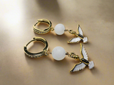 White Bird Earrings