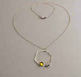 Bee Necklace/Gemstone Necklace
