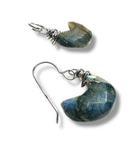Labradorite Moon Earrings, Carved stones Star Earrings/Earrings, Celestial  Earrings, Moon Earrings, Star Earrings - Janine Design