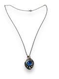 Sapphire Sterling Necklace, September Birthstone Necklace