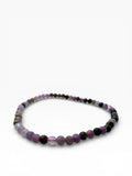 Gemstone and Nut Bead Stretch Bracelets - Janine Design