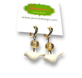 White Dove Earrings* - Janine Design